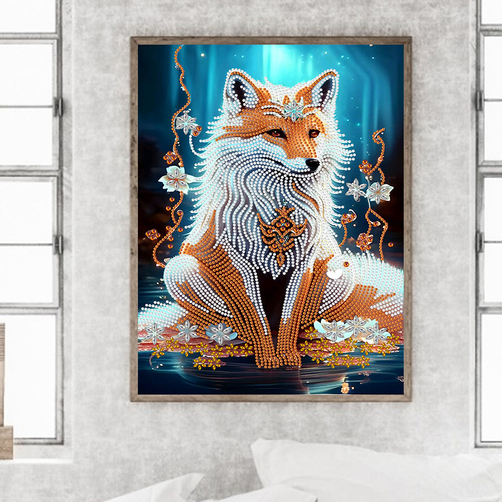 Gorgeous Fox - Special Shaped Drill Diamond Painting 30*40CM