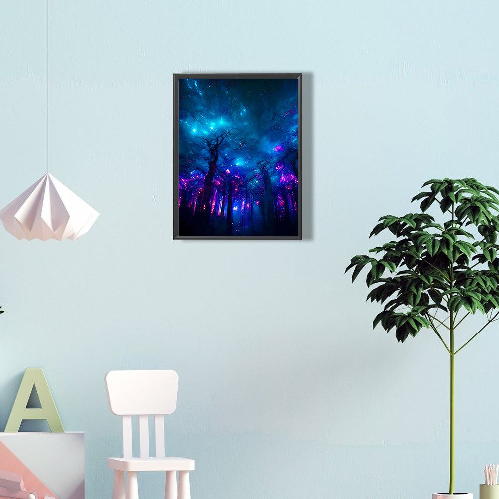 Ziguang Mountain Forest - Full Round Drill Diamond Painting 30*40CM