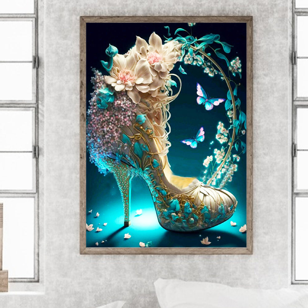 Fantasy Colorful High Heels 30*40Ccm(canvas) full round drill diamond painting
