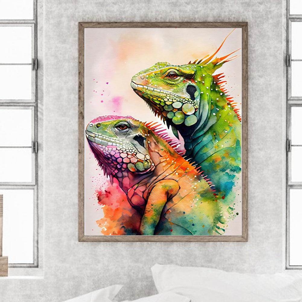 Lizard 30*40Ccm(canvas) full round drill diamond painting
