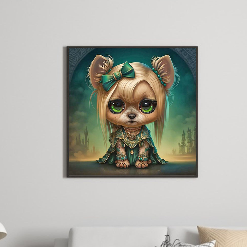 Cute Puppy - Full Round Drill Diamond Painting 30*30CM