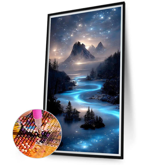 Milky Way And Starry Sky 40*70Ccm(canvas) full round drill diamond painting