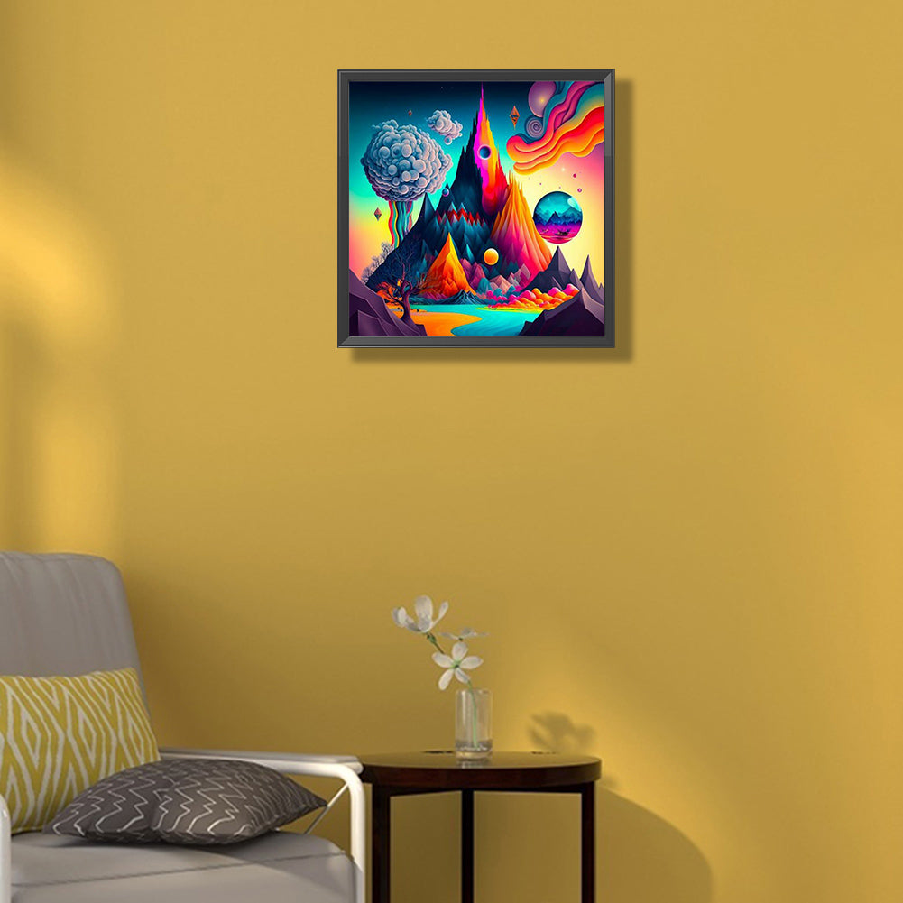 Colorful Clouds - Full Round Drill Diamond Painting 30*30CM