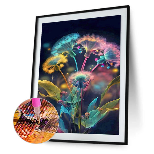Dandelion - Full Round Drill Diamond Painting 30*40CM