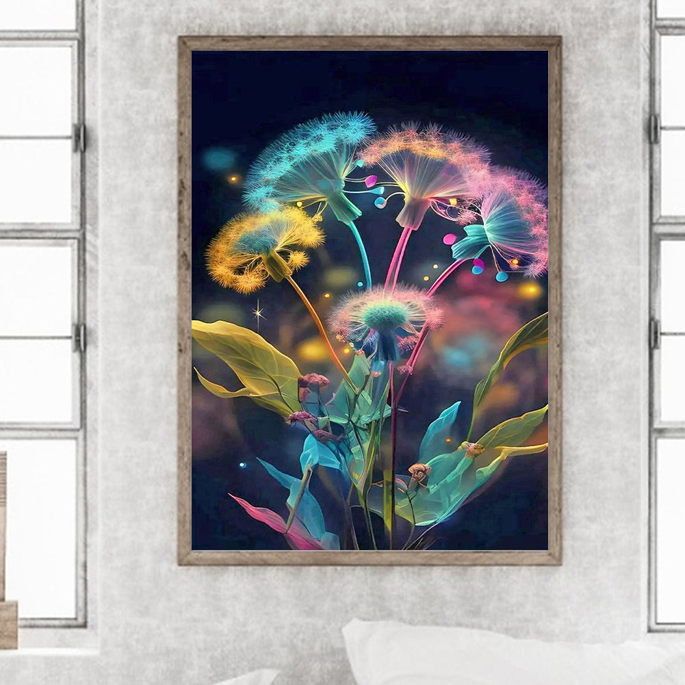 Dandelion - Full Round Drill Diamond Painting 30*40CM