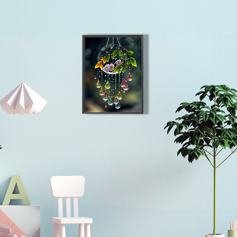 Dream Catcher With Flowers - Full Round Drill Diamond Painting 30*40CM