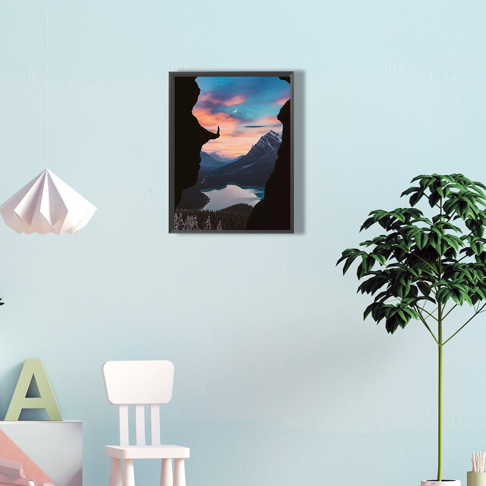 Landscape - Full Round Drill Diamond Painting 30*40CM