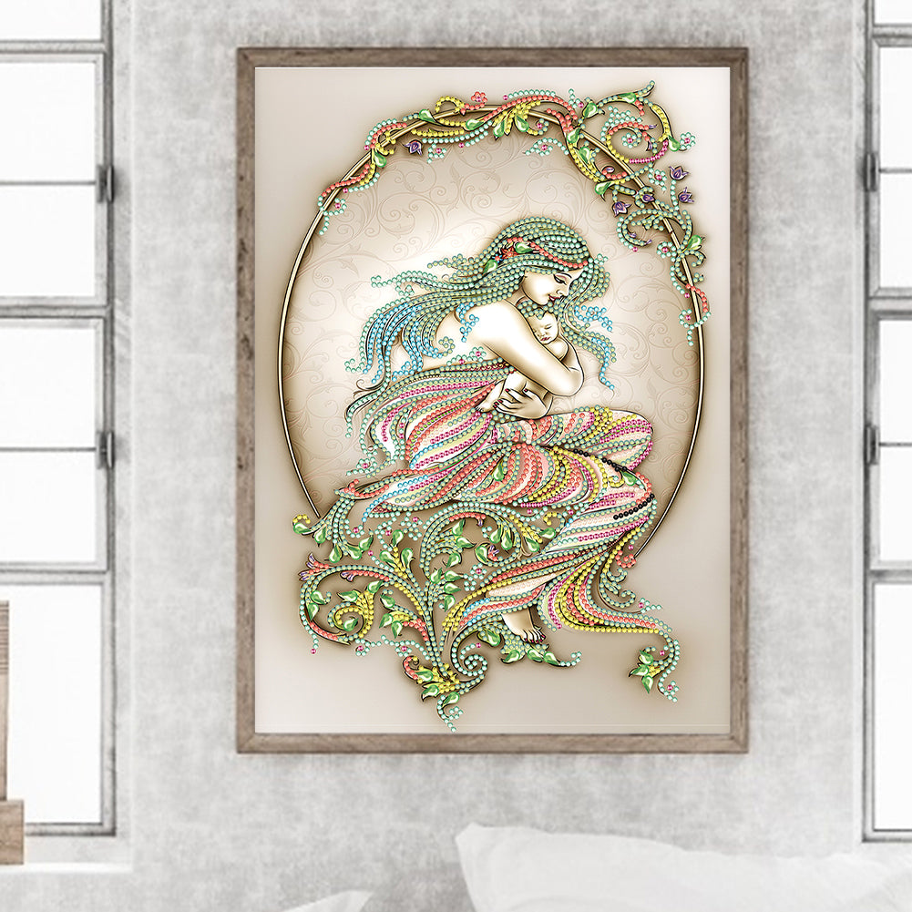 Mother Earth - Special Shaped Drill Diamond Painting 30*40CM