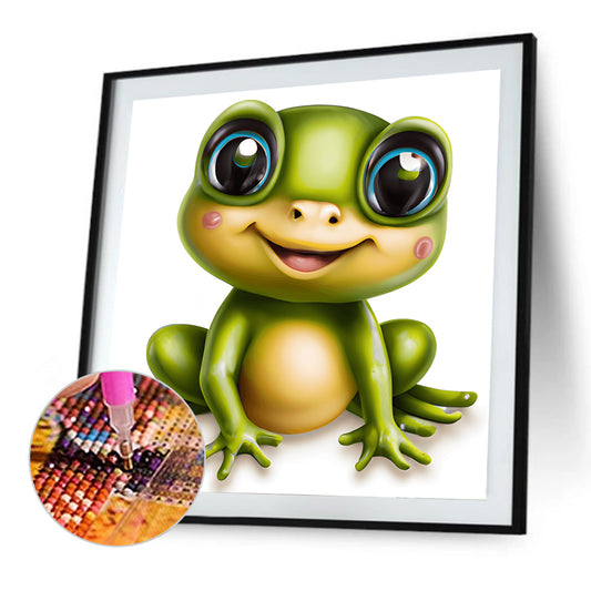 Big Head Animal Frog - Full Round Drill Diamond Painting 30*30CM