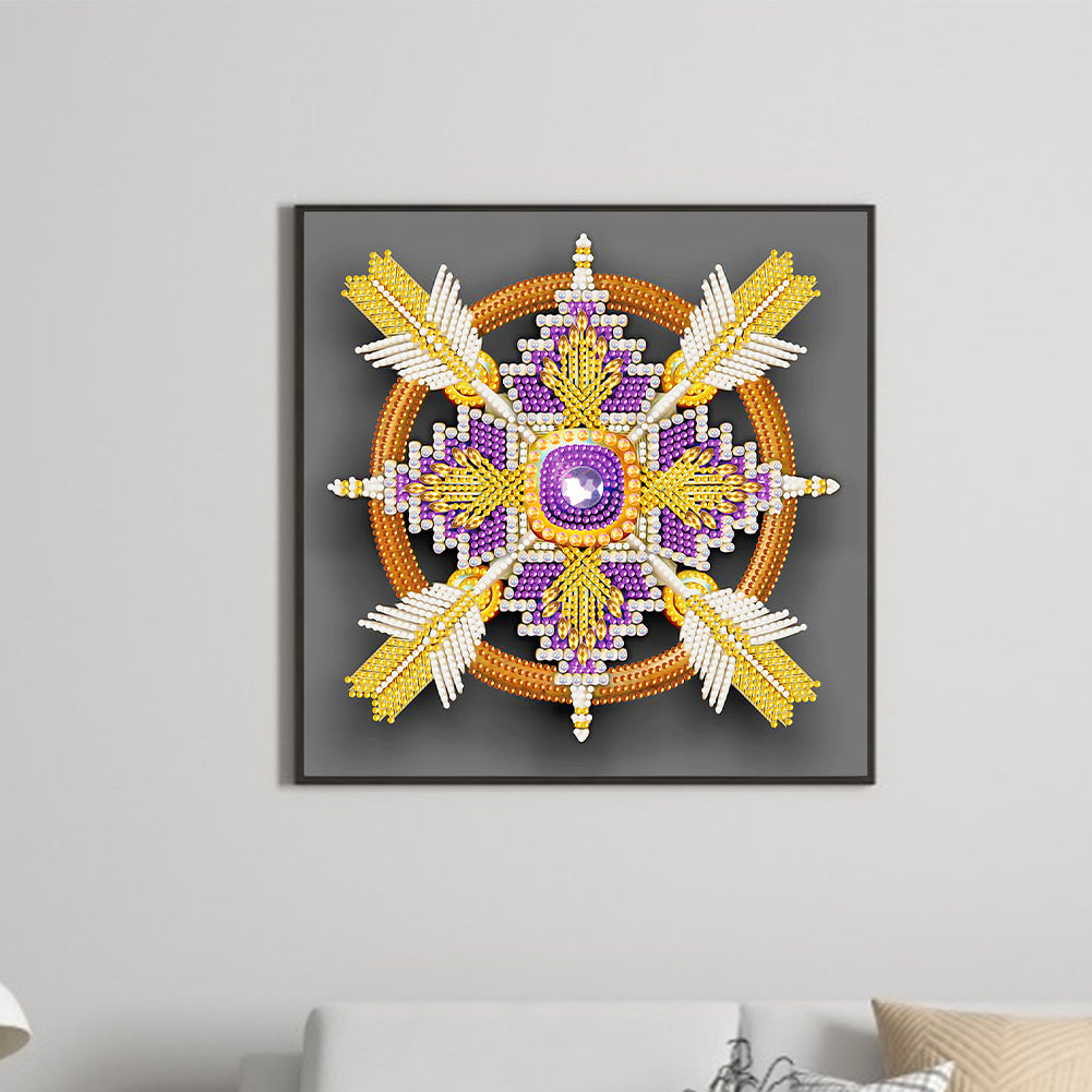 Feather Dreamcatcher Mandala - Special Shaped Drill Diamond Painting 30*30CM