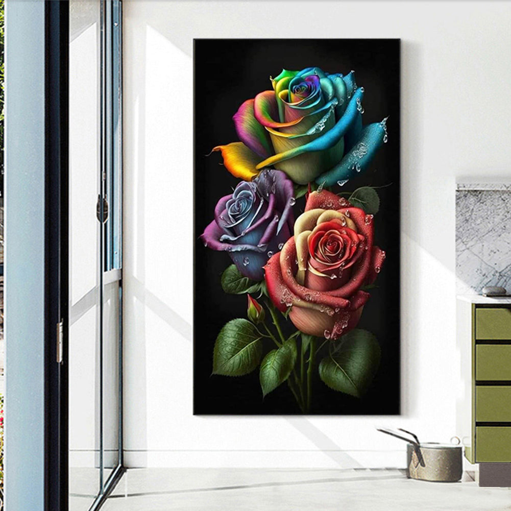 Aurora Rose - Full Square Drill Diamond Painting 40*70CM