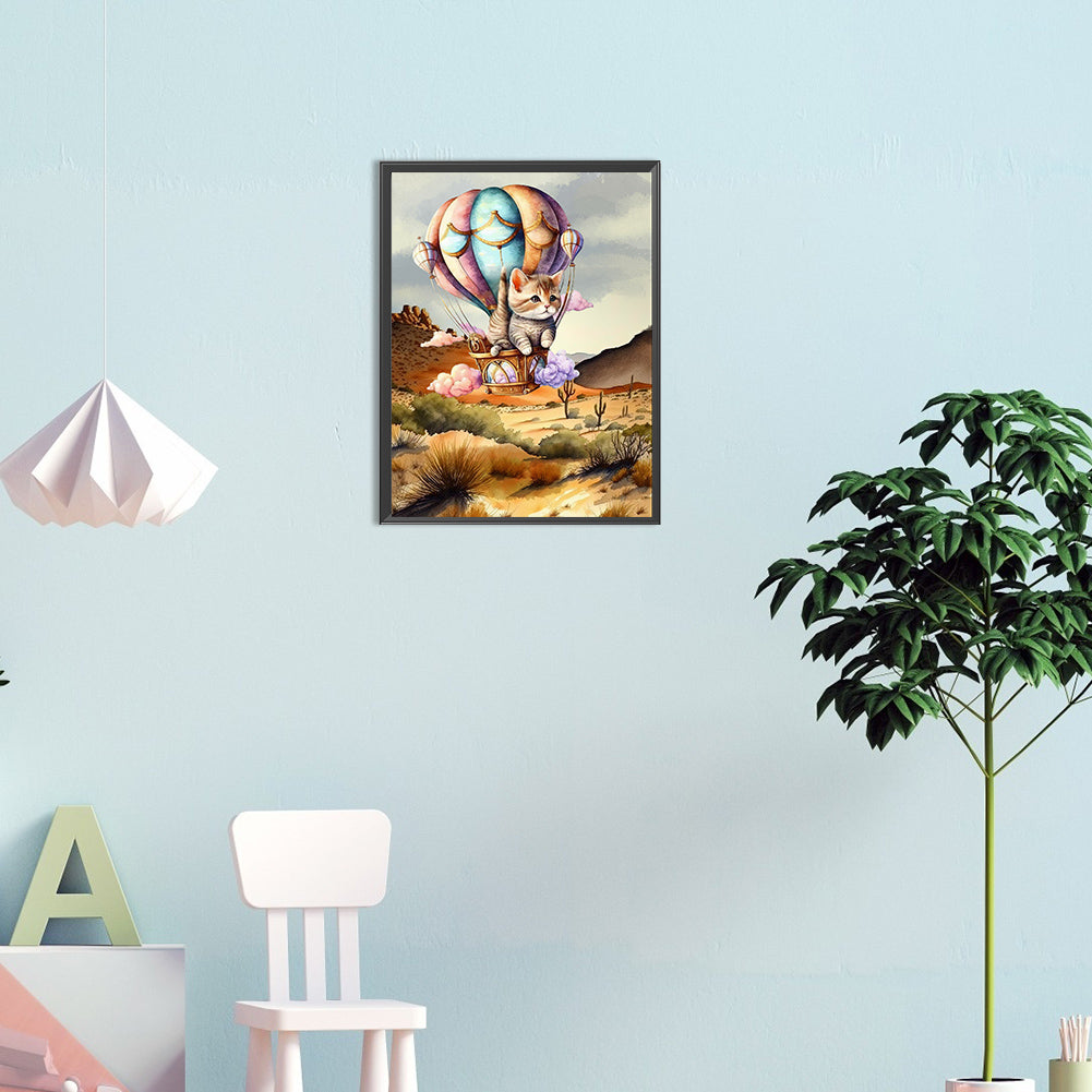 Kitten - Full Round Drill Diamond Painting 30*40CM