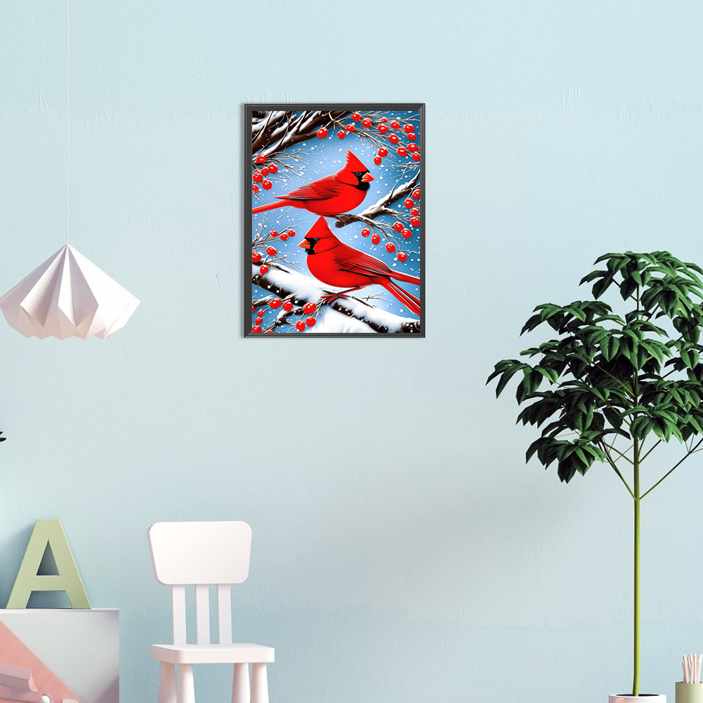 Cardinal - Full Round Drill Diamond Painting 30*40CM
