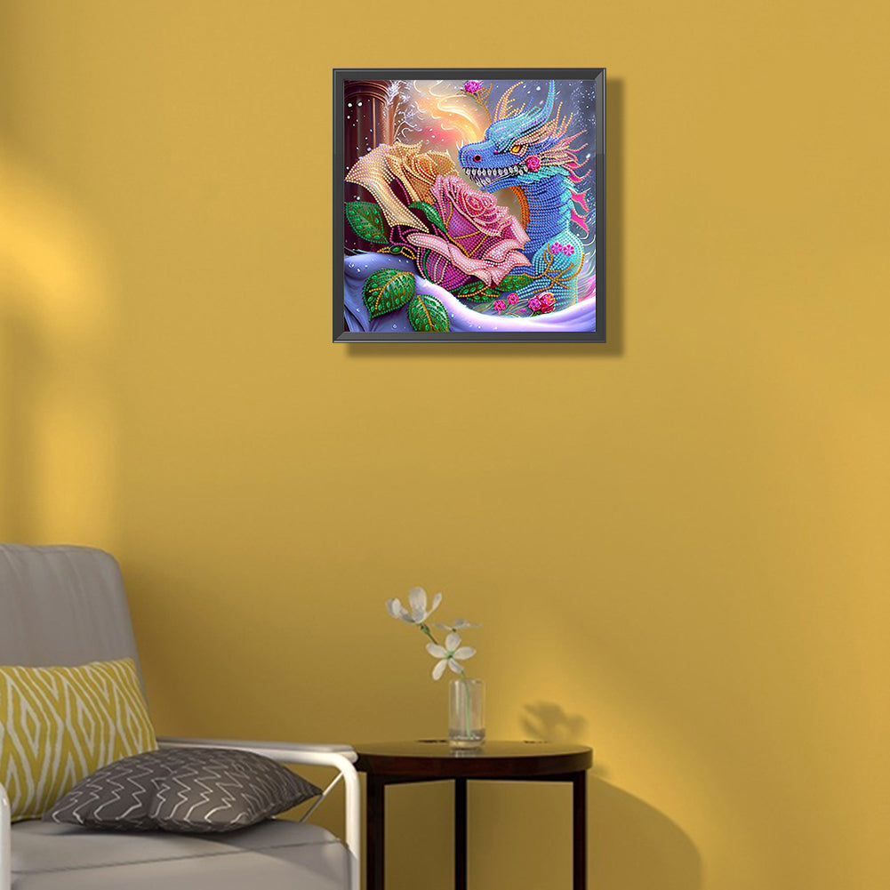 Dragon - Special Shaped Drill Diamond Painting 35*35CM