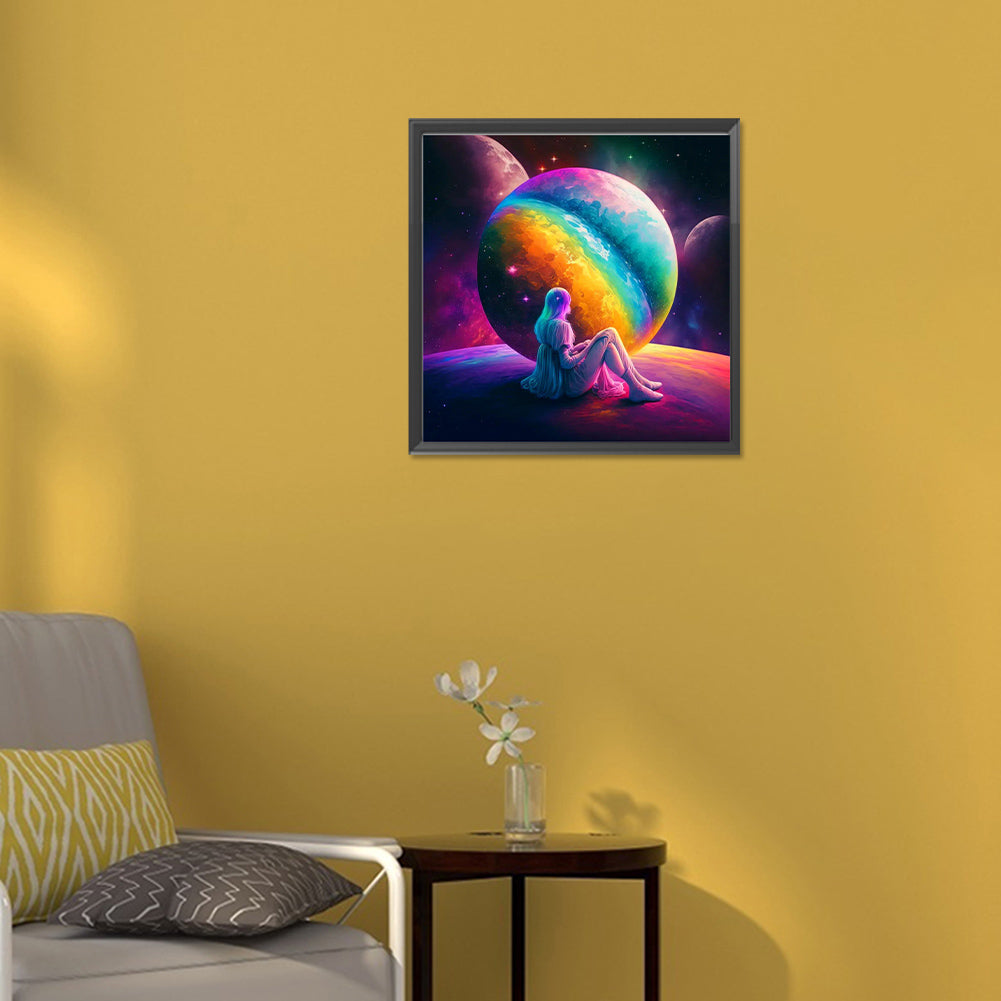 Dream Rainbow World - Full Round Drill Diamond Painting 30*30CM