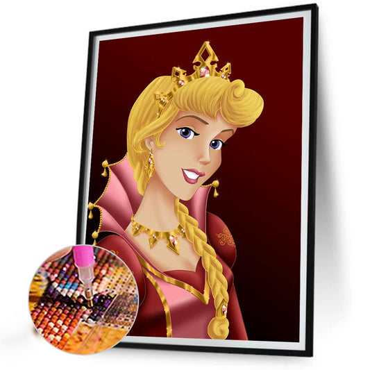 Enthroned Princess Aurora - Full Round Drill Diamond Painting 30*40CM