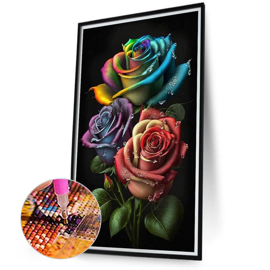 Aurora Rose - Full Round Drill Diamond Painting 40*70CM