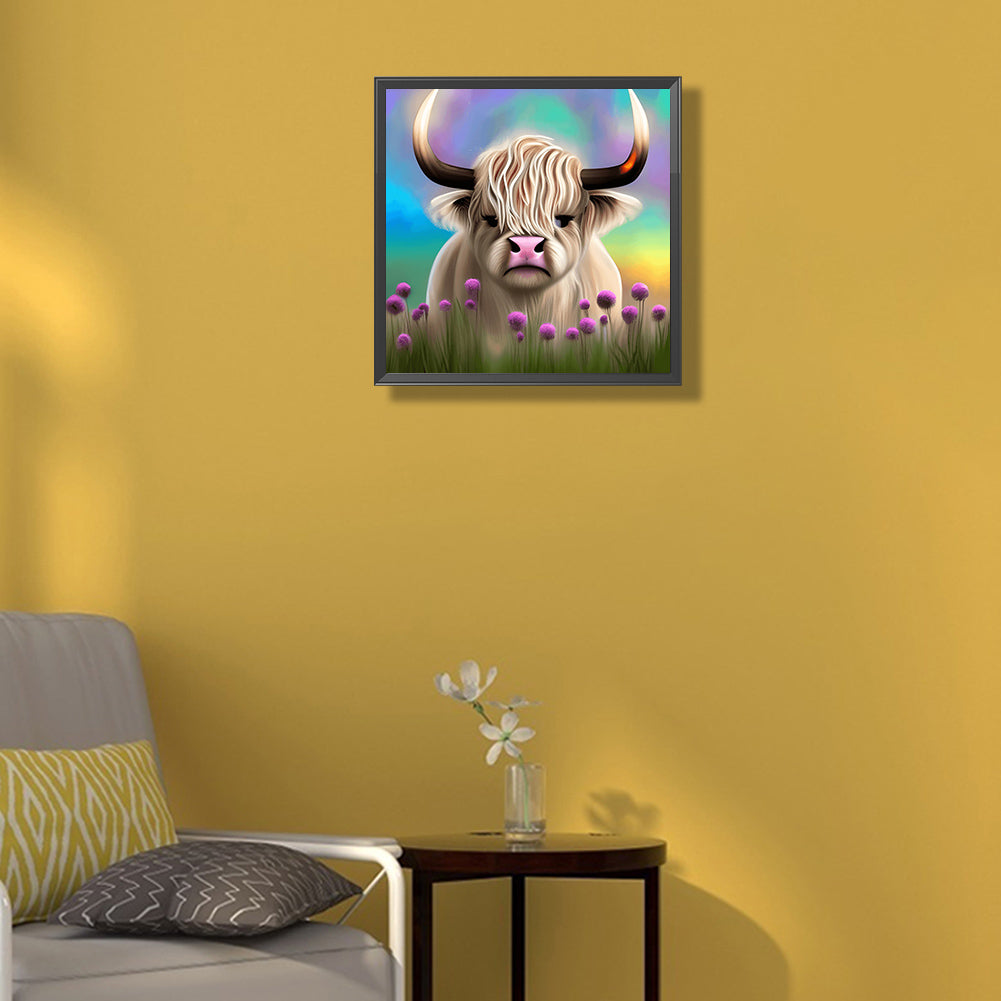 Highland Yak - Full Round Drill Diamond Painting 30*30CM