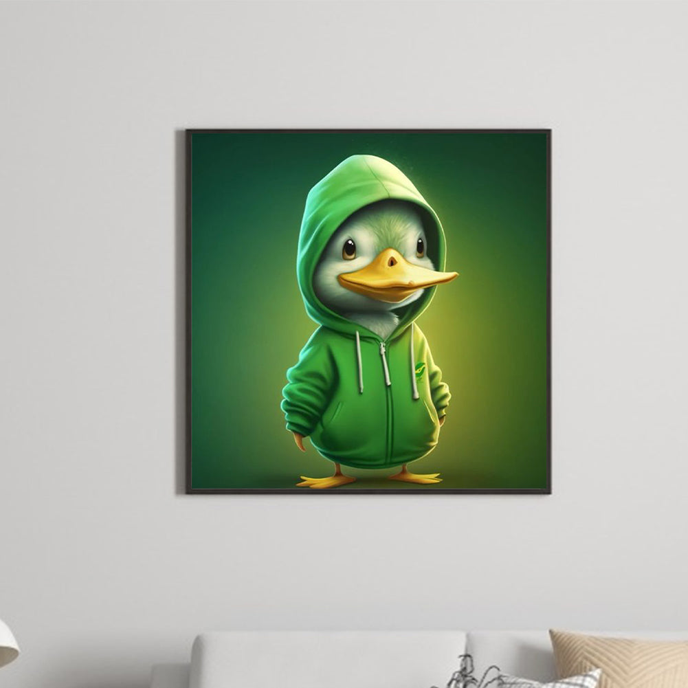 Duckling In Sweater - Full Round Drill Diamond Painting 30*30CM