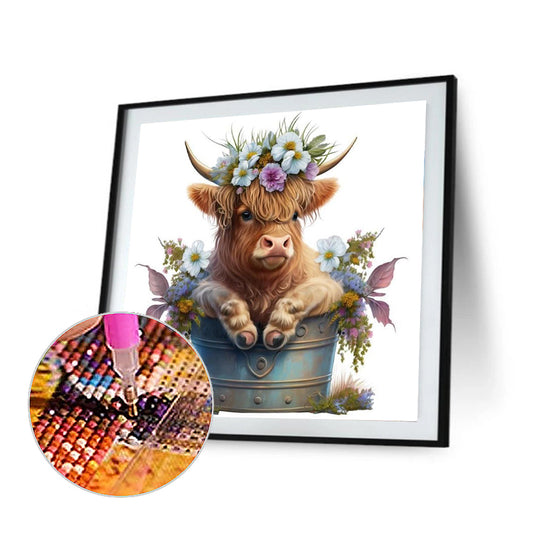 Watercolor Yak - Full Round Drill Diamond Painting 30*30CM