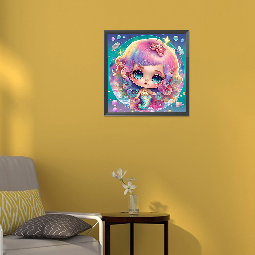Elf Mermaid - Full Round Drill Diamond Painting 30*30CM