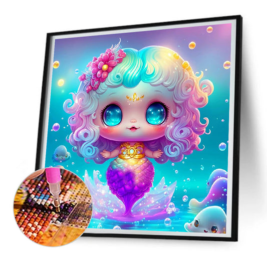 Elf Mermaid - Full Round Drill Diamond Painting 30*30CM
