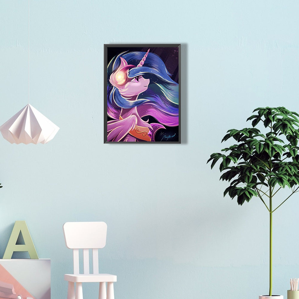 Gentle Cosmic Princess - Full Round Drill Diamond Painting 30*40CM