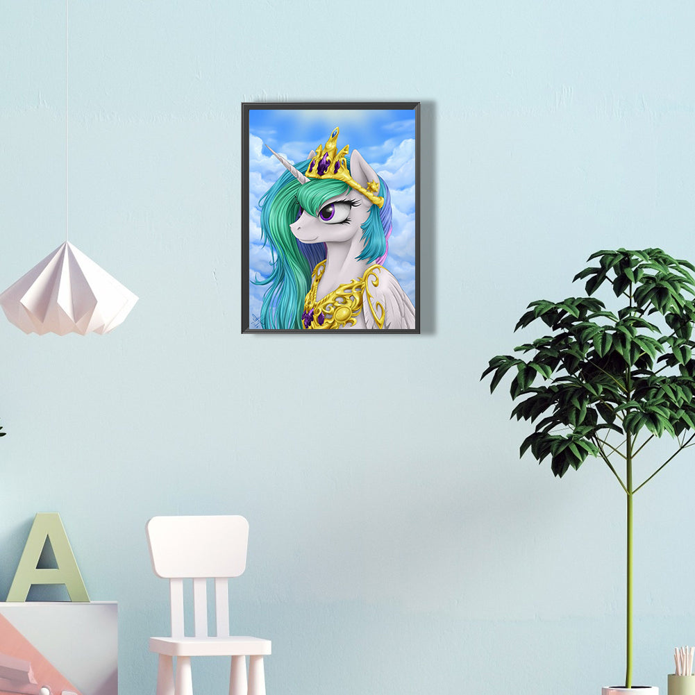 Elegant Cosmic Princess - Full Round Drill Diamond Painting 30*40CM