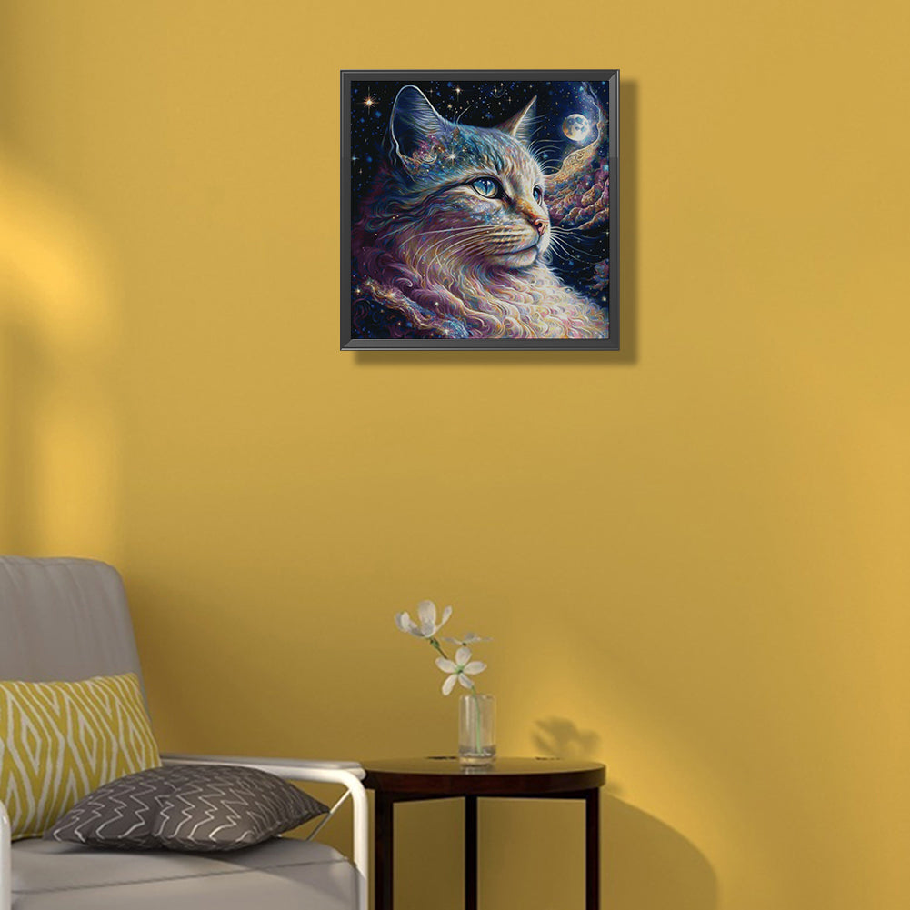 Cats And The Universe - Full Round Drill Diamond Painting 30*30CM