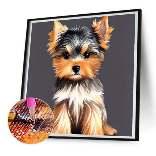 Yorkshire Terrier - Full Round Drill Diamond Painting 30*30CM