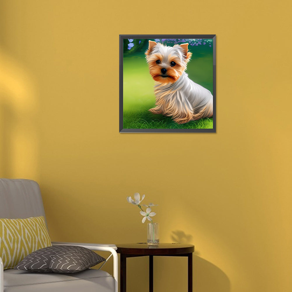 Yorkshire Terrier - Full Round Drill Diamond Painting 30*30CM
