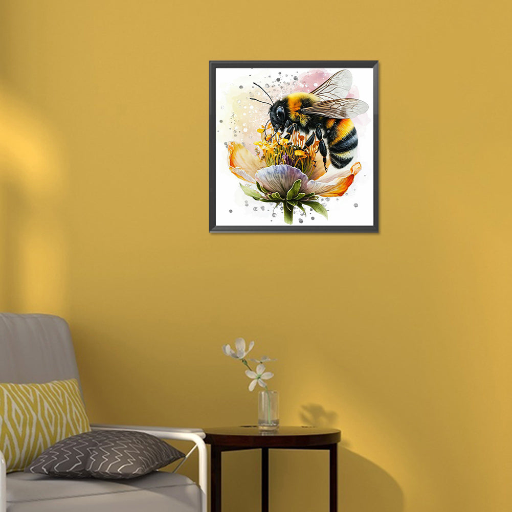 Bee - Full Round Drill Diamond Painting 30*30CM
