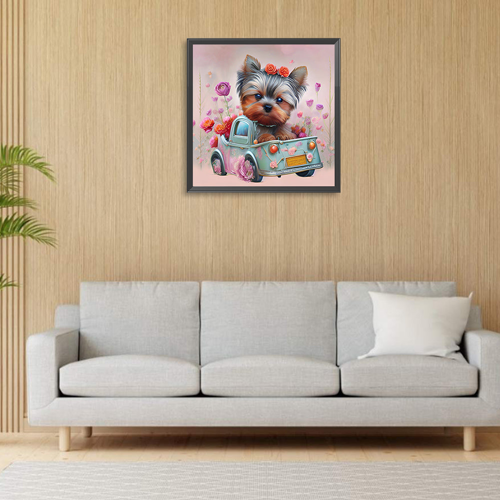 Yorkshire Terrier - Full Round Drill Diamond Painting 30*30CM