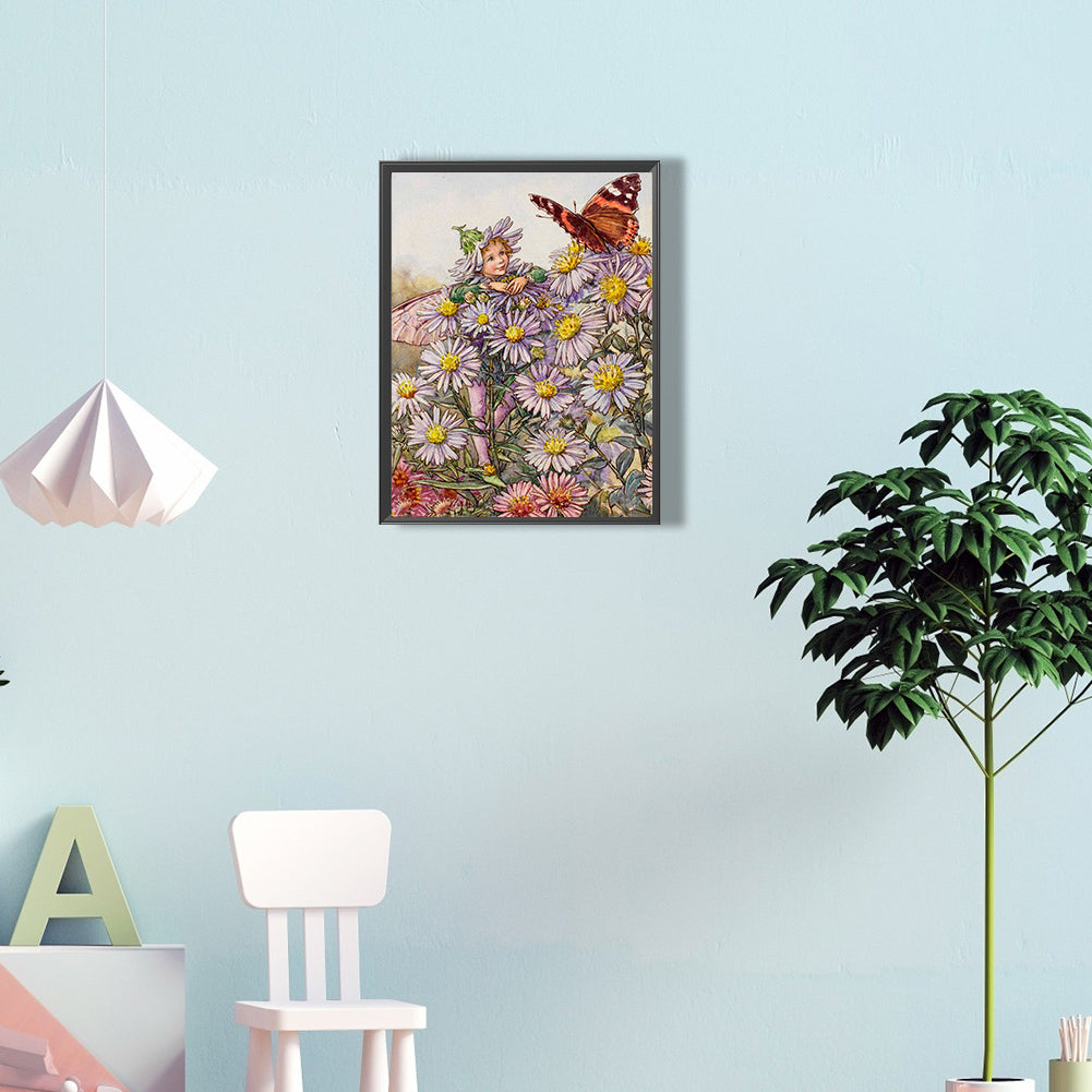 Girl - Full Round Drill Diamond Painting 30*40CM