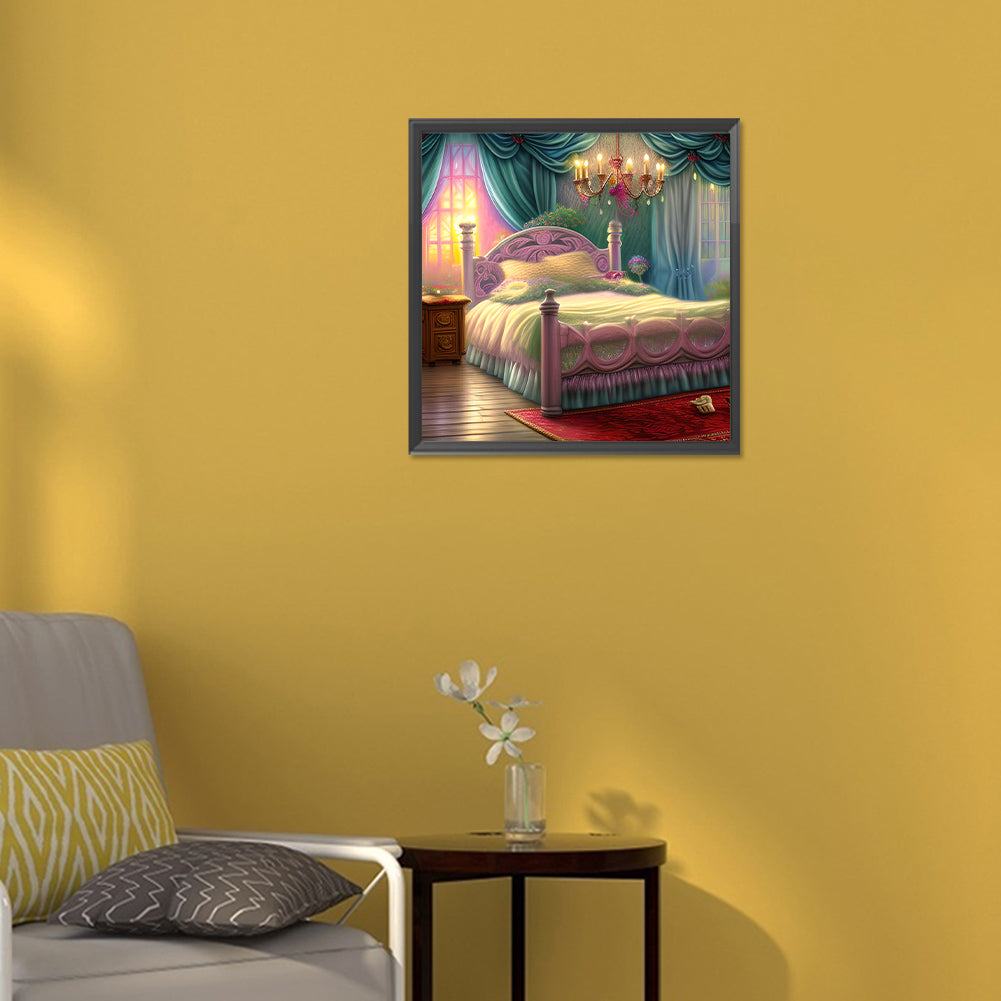Princess Bedroom - Full Round Drill Diamond Painting 30*30CM