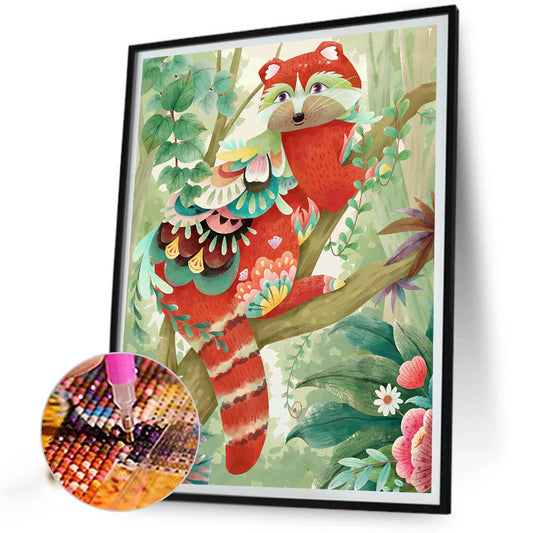Raccoon - Full Round Drill Diamond Painting 30*40CM
