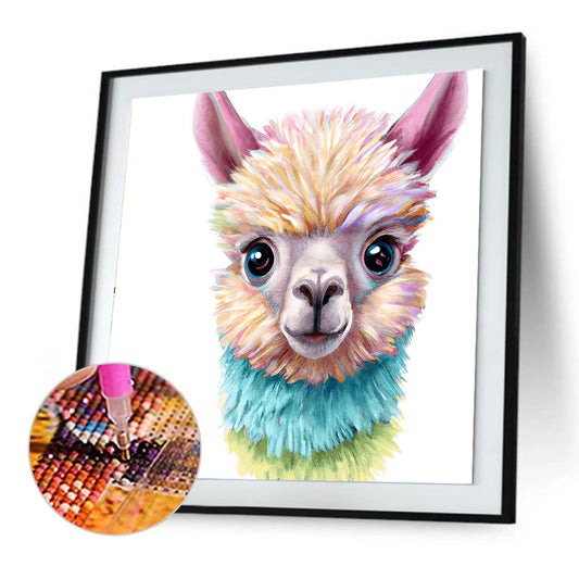 Big Head Alpaca - Full Round Drill Diamond Painting 30*30CM