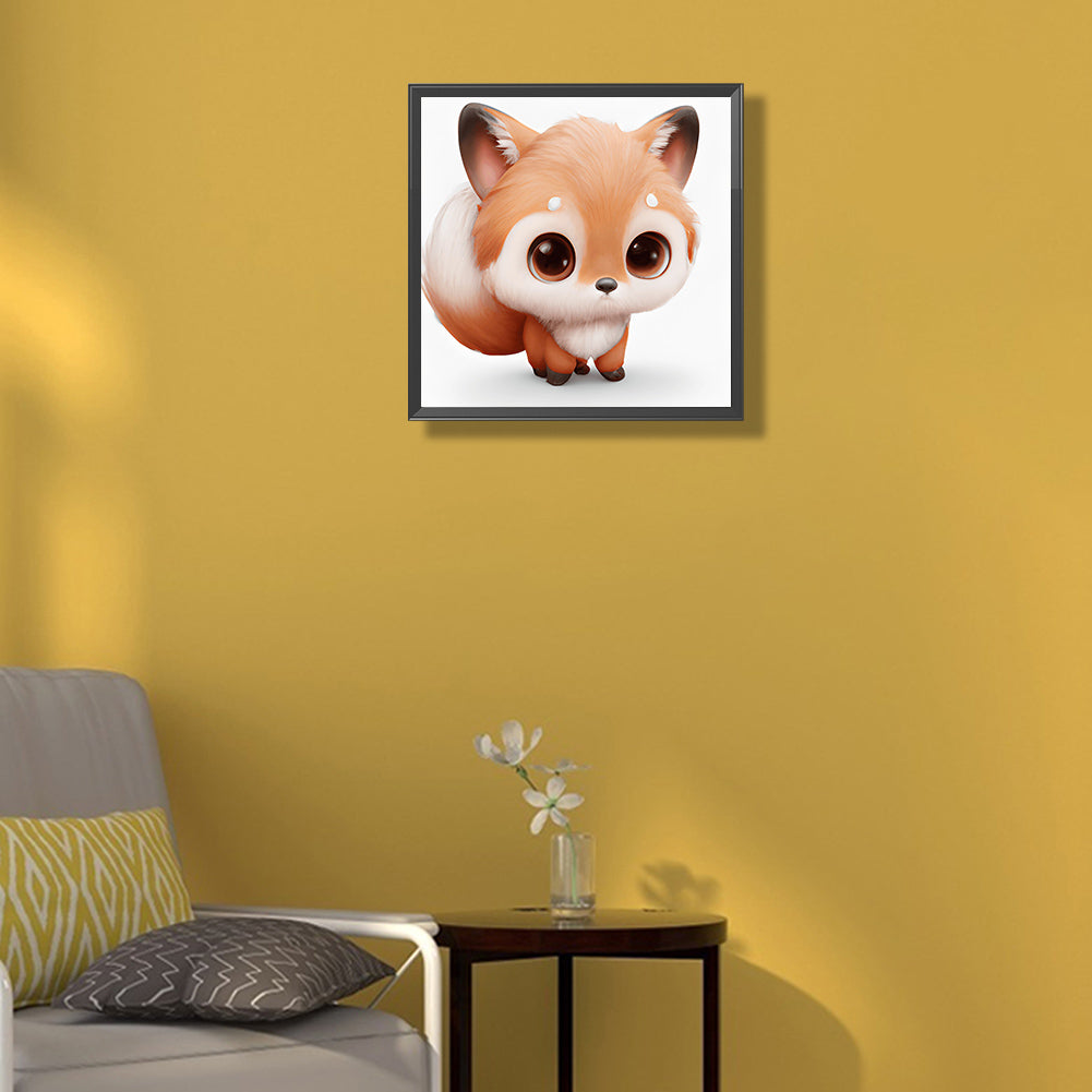 Big Head Animal Squirrel - Full Round Drill Diamond Painting 30*30CM