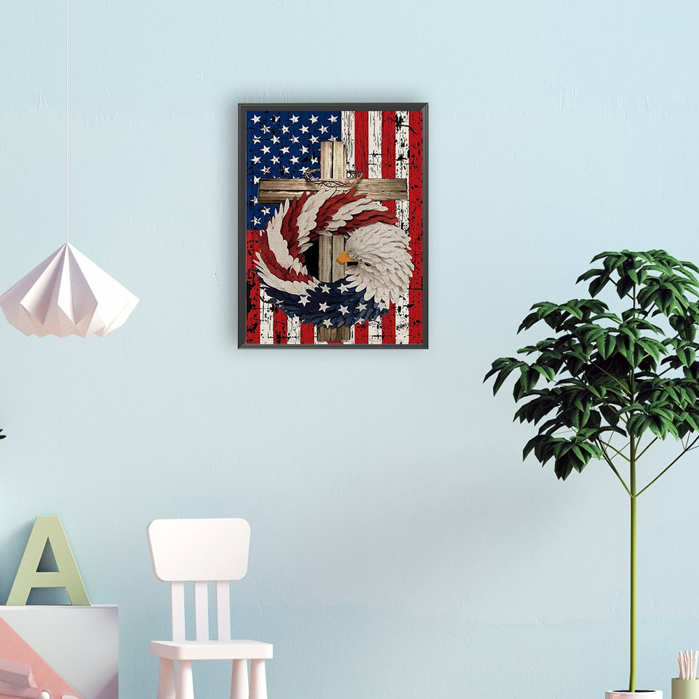 American Standard Ring - Full Round Drill Diamond Painting 30*40CM