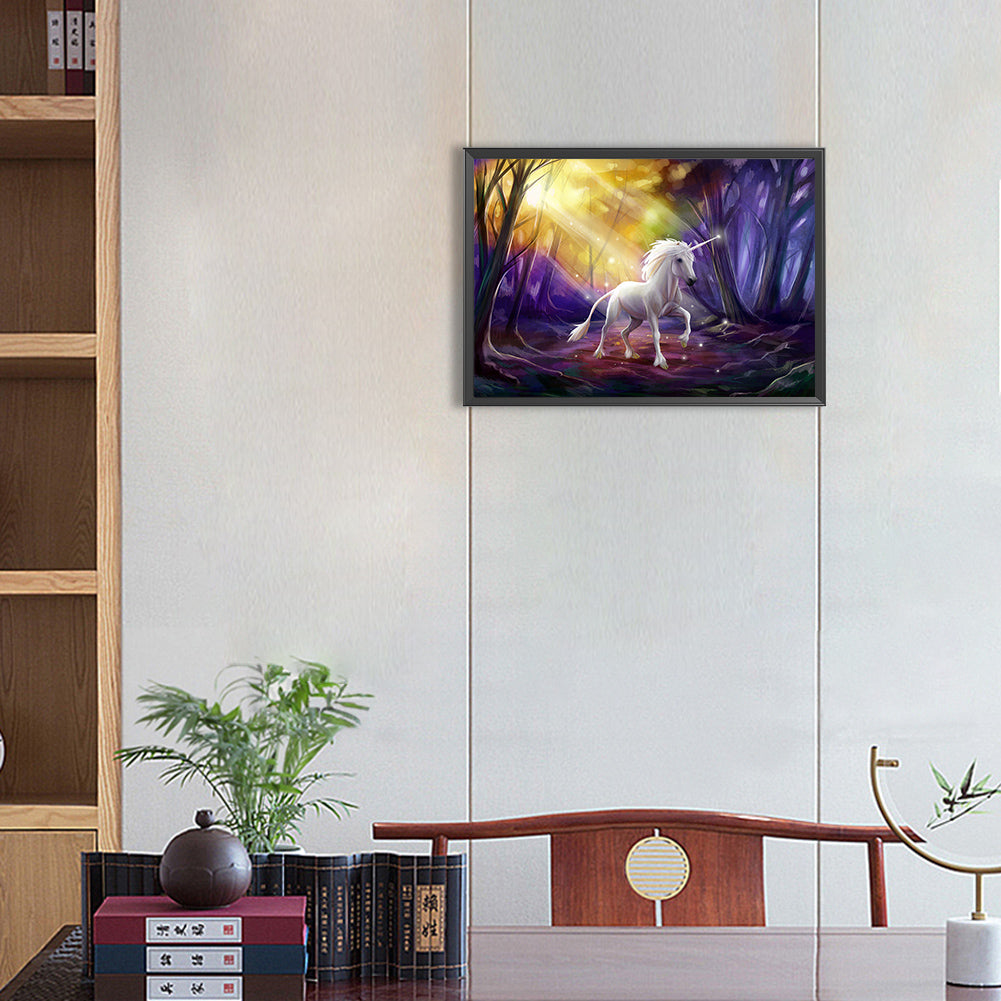 Unicorn - Full Round Drill Diamond Painting 50*35CM