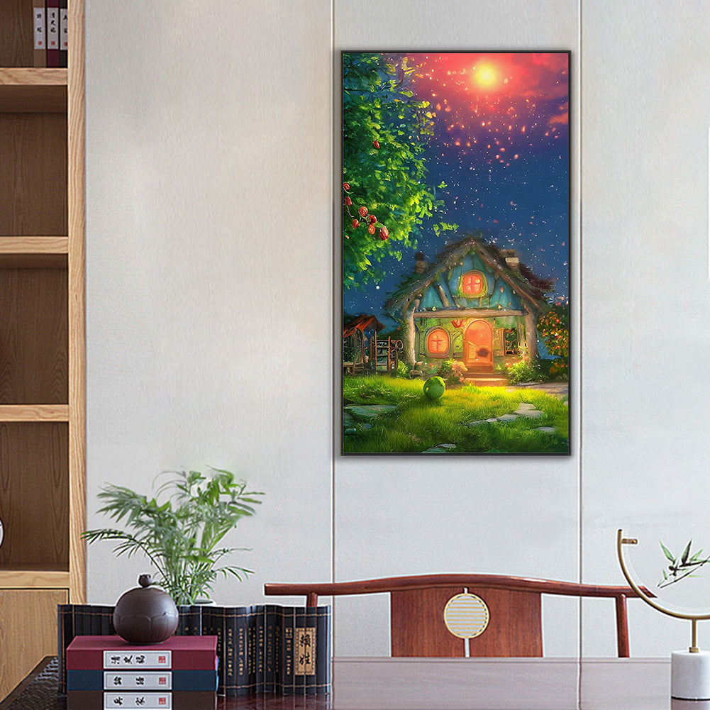 Yuexiashan Lake - Full Round Drill Diamond Painting 45*80CM