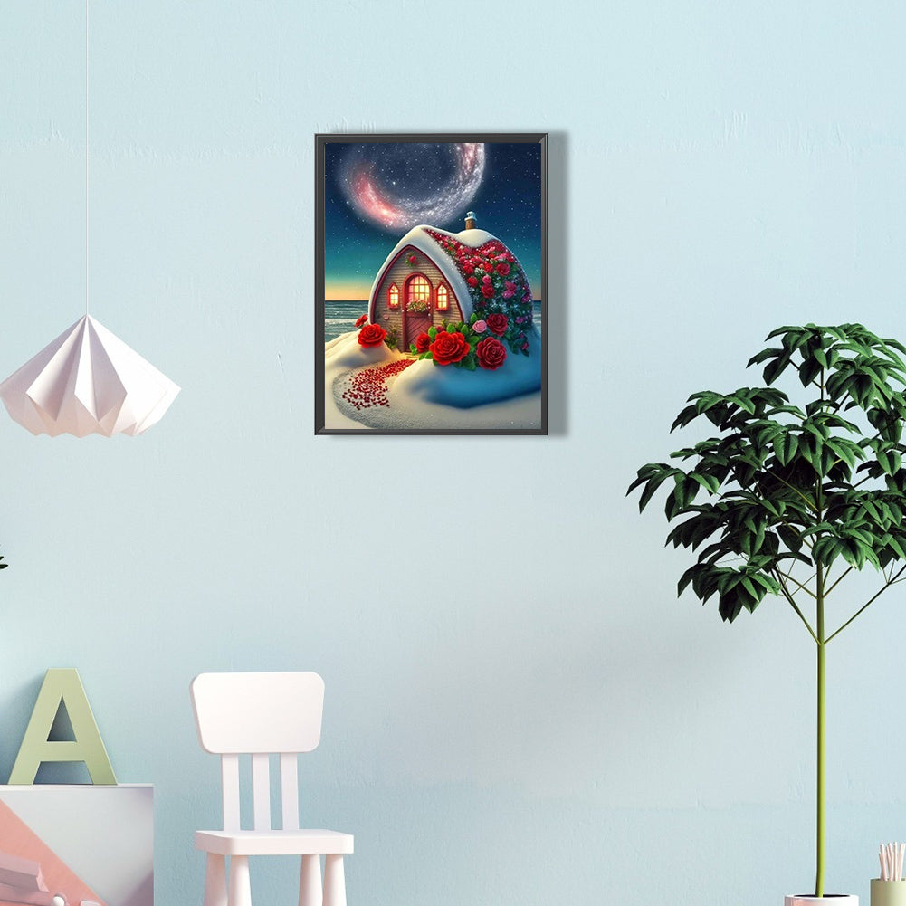 Colorful House - Full Round Drill Diamond Painting 30*40CM
