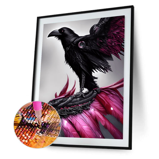Black Crow - Full Round Drill Diamond Painting 30*40CM