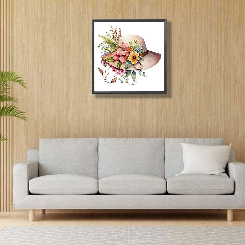 Hat - Full Round Drill Diamond Painting 30*30CM