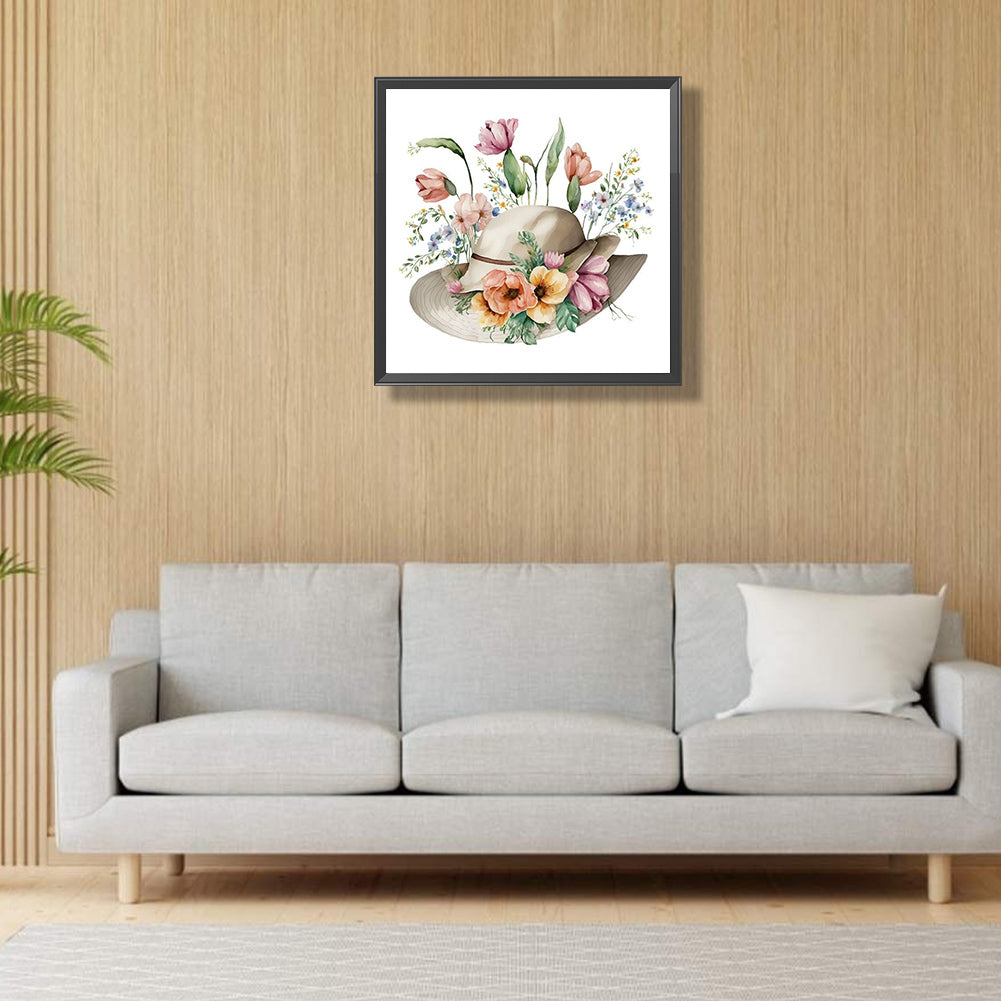 Hat - Full Round Drill Diamond Painting 30*30CM
