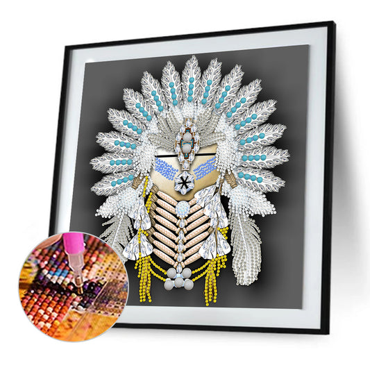 Aboriginal Indian Art - Special Shaped Drill Diamond Painting 30*30CM