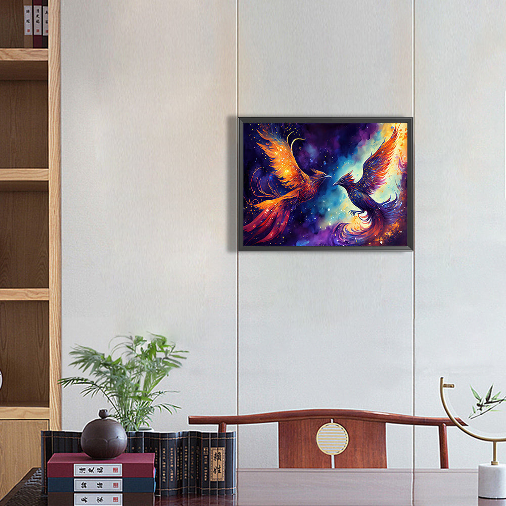 Yin Yang Phoenix - Full Round Drill Diamond Painting 40*30CM