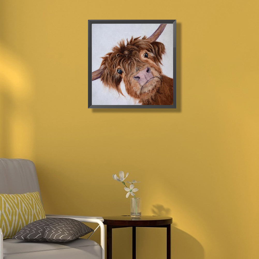 Highland Yak - Full Round Drill Diamond Painting 45*45CM
