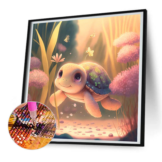Crawling Turtle - Full Round Drill Diamond Painting 30*30CM