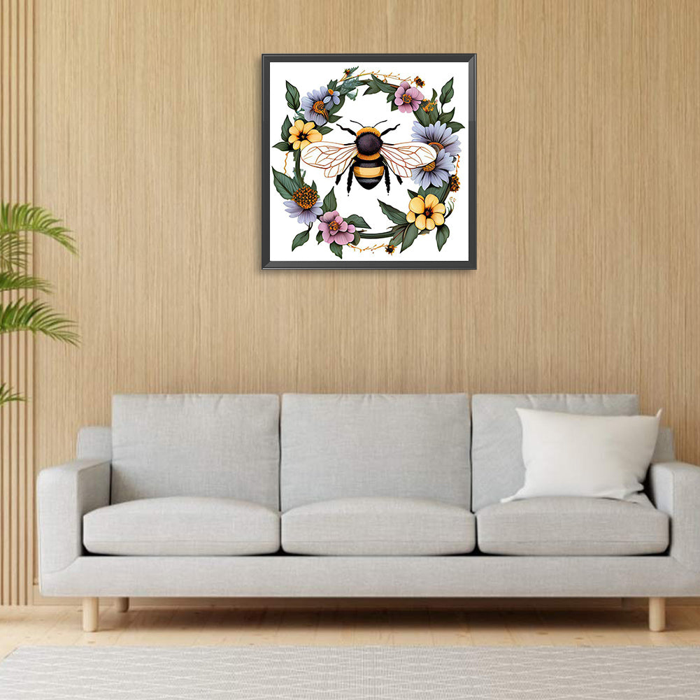 Bee - Full Round Drill Diamond Painting 30*30CM